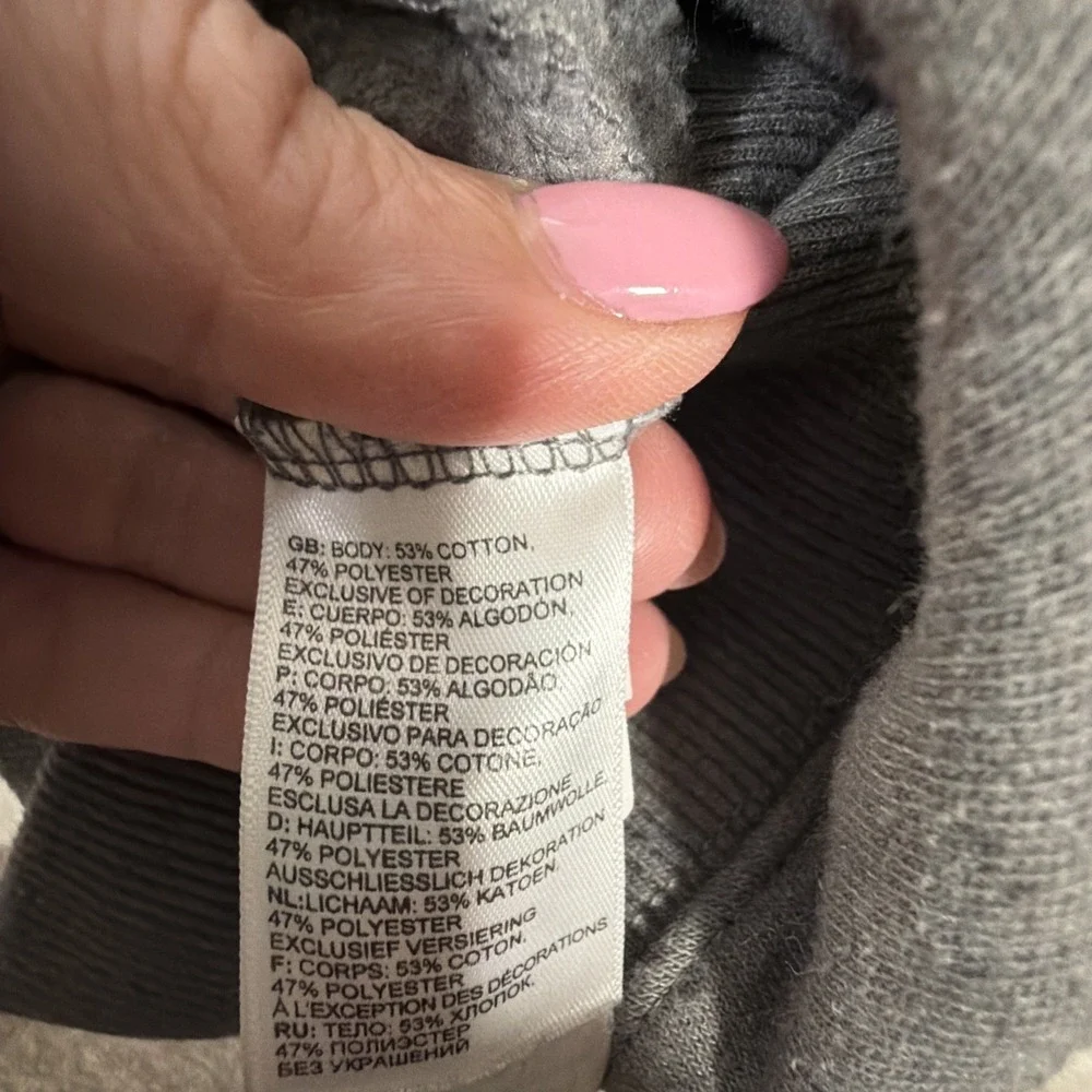 The North Face‎ Mens Hoodie Gray Never Stop Exploring Graphic Pullover Size L